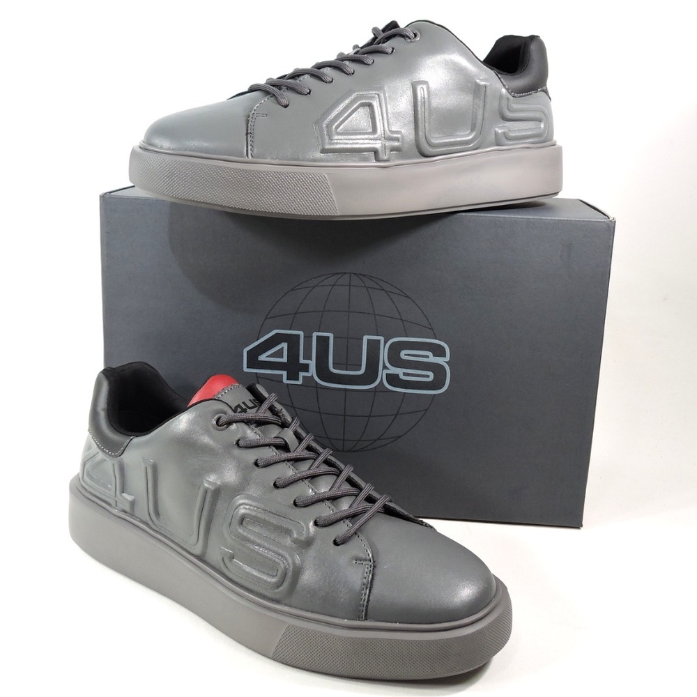 CESARE PACIOTTI 🇮🇹 MENS GREY SOFT LEATHER COMFORT SNEAKERS - Picture 8 of 9